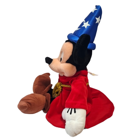 Large Disney World Sorcerer Mickey Mouse 20" Plush Stuffed Animal - Picture 4 of 9
